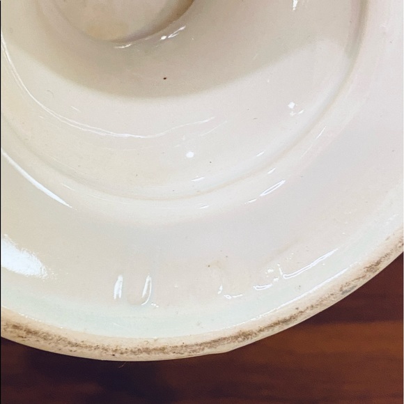 🇺🇸🌟HP🌟VTG 1950-60s Glazed Ceramic Butterfly Pedestal Bowl Made in USA - Picture 9 of 10